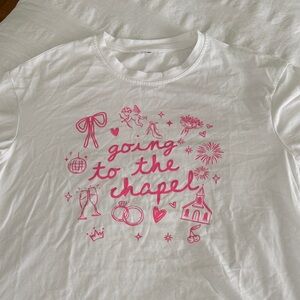 Going to the chapel white tshirt